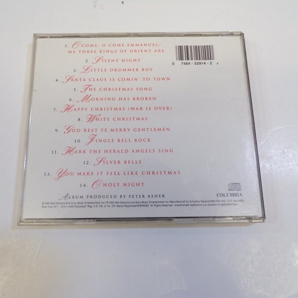 "Neil Diamond: The Christmas Album" Columbia Records (CD, 1992) Holiday Music - Picture 2 of 3